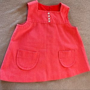 Vintage Handmade sweet, soft, shift dress 6-12m